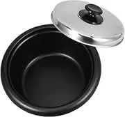 ABOOFAN Electric Rice Cooker Inner Pot Non Coated Aluminium Alloy Replacement Pot Random Handle Color Multipurpose Design for Cooking Soup Cake More