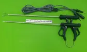 2pc Laparoscopic Bipolar Forceps 5mmx330mm with Cable Surgical Instruments