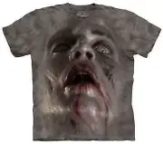 The Mountain Tie Dye T-Shirt Zombie Face Undead