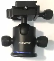 Neewer Pro Metal Tripod Ball Head 360 Rotating Panoramic, Black+Blue and shoe.