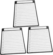 DOITOOL 3pcs Magnetic Pet Writing Film Whiteboard for Fridge Dry Erase Board for Grocery Lists Chores and Reminders Strong Hold Elegant and Design Reusable Memo Pad