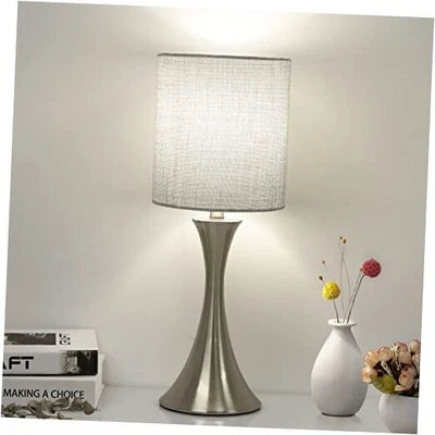 3 Way Touch Control Table Lamp, Dimmable Bedside Desk Lamp with Metal Base