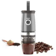 Upgrade Portable Burr Coffee Grinder,Electric Cafe bean Grind, Adjustable Burr M