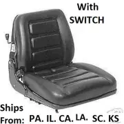 SUSPENSION FORKLIFT SEAT w Switch. CLARK, TOYOTA, YALE