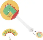 MUSISALY Folding Portable Fan Cartoon Style Hand Fan No Electricity Needed Summer Accessory