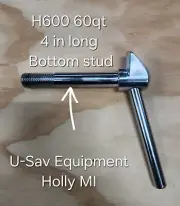 Hobart Mixer H600 4 inch long Bowl Clamp With Nut & Spring Washer 065922 one