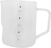 CIYODO Latte Cup Sharing Pot Kitchen Scale Cup Glass Measuring Container Friendly Comfortable to Hold Design