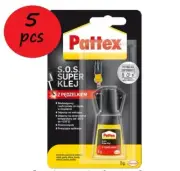 5 pcs Super glue gel with brush waterproof 5g Pattex