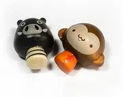 [Blancho Ornament] [Mini Pig & Monkey] - Refrigerator Magnets/Animal Magnets