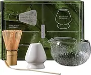 Matcha Set | Matcha Accessories Bowl Spoon Whisk Broom | Exquisite Japanese Traditional Tea Ceremony Kit Complete Tools for Home Zen Relaxation