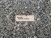 (10) 1/4-20 Nylon Insert Hex Flange Lock nuts / Stop nut / Nyloc 1/4x20