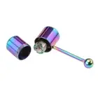 Vibrating Tongue/Belly Button Ring Stainless Steel Stud Body Piercing Jewelry