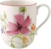 [Villeroy & Boch] Mariefleur Basic Latte Macchiato Mug, Beautiful Premium Porcelain Coffee Mug with Playful Flower Decoration, 480 ml