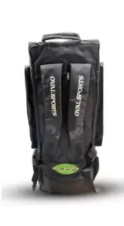OVALSPORTS DUFFLE KIT BAG BLACK WITH WHEELS + COOL SECTION