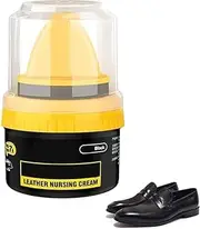 [MATSON] Leather Repair Cream Liquid Shoe Polish, Liquid Shoe Shine, Natural Cream Leather Shoe Polish, Protects Leather from Scuffs and Scratches, Shoe Care Shoe Cream with Sponge Applicator (Black),