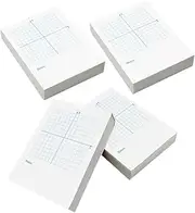 TEHAUX Math Drawing Papers Axis Coordinate Sheets 4pcs Number-line Exercise Books Math Notepads Grid Paper Coordinate Notepad