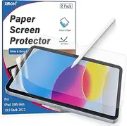 2 Pack Paperfeel Screen Protector for iPad 10th Generation 10.9 Inch 2022/ A16 11th 2025, XIRON Matte PET Film for iPad 10.9-inch/11-inch, Anti-Glare Screen Protector, Write and Draw Like on Paper