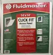 Click-Fit Fluidmaster AP-1414 White Access Panel 14" X 14" - 039961014146 ** New