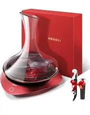 Electric Rotating Wine Decanter Aerator, Smart Automatic Spinning Wine Decanter