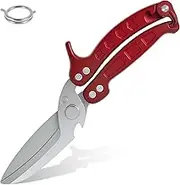 Heavy Duty Poultry Shears, Kitchens Scissors for Meat, Poultry Shears Meat Cutting Tool for Meat, Chicken, Turkey, and Vegetables, Non Slip Handle, Safety Lock, Dishwasher Safe.