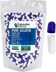 XPRS Nutra Size 4 Empty Capsules 1000 Count Colored Empty Gelatin Capsules