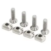 1X(4Pcs M6 Hydrofoil Mounting Brass T-Nuts for Surfing Hydrofoil Tracks7610