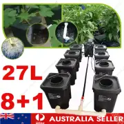 RDWC 9 buckets Recirculating Hydroponic System Pump Herb Hydroponic Container
