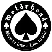 Motorhead Born To Lose Circular Ace Spades Jacket Back Patch Official