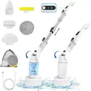 VEWIOR Electric Spin Scrubber, Cordless Cleaning Brush with Display and 3 Adjust