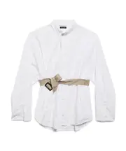 Balenciaga Long-Sleeved Belt Shirt 2,3,4,5 white