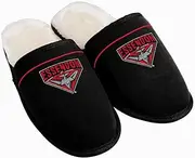 AFL Supporter Slippers - Essendon Bombers - Mens Size - Fluffy Winter Shoes - Mens 10-11
