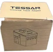 Universal Power Adapter, TESSAN International Travel Plug Adaptor with 4 USB...