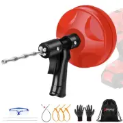 35 FT Drain Snake 2.0 with Double Mode 10-In-1 Drain Auger for Sink and Drain...