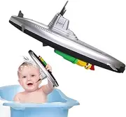 Submarine Figure, Outdoor Beach Toy, Electric Submarine Model Toy, Swimming Pool Water Toy, Bathtub Submarine Floating Toy for Kids
