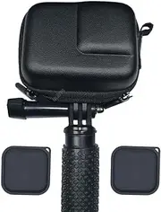 ULBTER Mini Storage Bag Case for Insta360 Ace Pro Camera + Rubber Lens Cap Cover for Insta 360 Ace Pro [1+2 Pcs], Carrying Portable Accessory