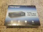 TRENDnet 8-Port Gigabit GREENnet PoE+ Switch, 8 x Gigabit PoE+ Ports, Rack Mount