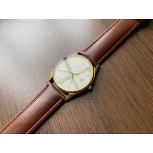 TISSOT VINTAGE 天梭 古董錶 石英錶 STYLIST QUARTZ 瑞士 swiss 奶油面盤 金錶 古著