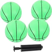 ERINGOGO Inflatable Glow-in-The-Dark Basketball for Boys and Girls 15cm Small Basketball Balls Easy to Play Carry Great for Beach Pool Pe