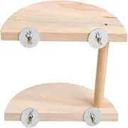 Toddmomy 2 Platforms for Gerbil Platform for Chinchilla Platforms for Cages Platform for Hamster Wooden