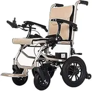 Electric Wheelchair,A Lightweight Foldable Electric Walker Wheelchair,Equipped with A 300 W Brushless Motor,for Front and Rear Dual Control