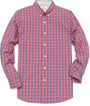 [Dubinik] Mens Shirts Long Sleeve Shirts for Men Casual Button Down Vintage Plaid Pocket Soft Mens Button Up Shirts Long Sleeve