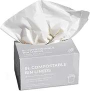 Zenify Earth Compostable Bin Liners 8L (48 bags) - Small compost caddy biodegradable bags - Australian Owned
