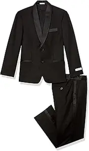 [Calvin Klein] Boys' 2-Piece Formal Tuxedo Suit Set