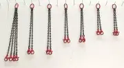 Crane Lifting Sling Set. In Authentic Mammoet Red In 1/87th Scale.