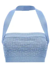 [Balmain] Balmain-Pb Top Celeste-Donna 40FR Light Blue