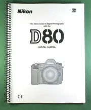 Nikon D80 Instruction Manual: 162 Pages & Protective Covers