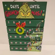 Grinch Days Until Grinchmas Wood Countdown Advent Calendar