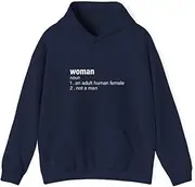 [X.Style] Funny Woman Definition Noun an Adult Human Female ds021 Hoodie Navy XL