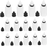 Mobestech 50pcs Oil Dropper Bottles Refillable Eye Liquid Containers Caps for Travel Essential Oils and Ink Storage
