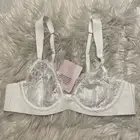 Savage X Fenty 34A Bra White Lace Underwire Back Closure NEW